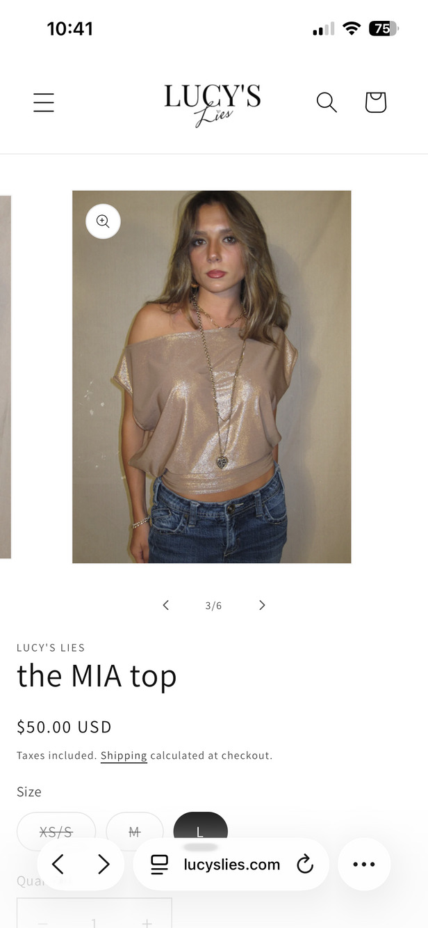 Lucy Lies Mia Top